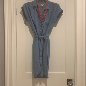 J crew denim dress XS